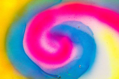 Soyut renkli floresan mavi, sarı, pembe renk