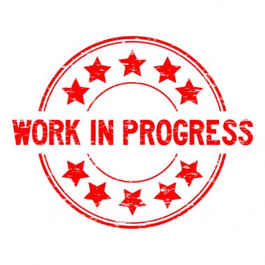 Lastik mühür damgası beyaz arka plan üzerinde yuvarlak yıldız simgesi ile Grunge kırmızı iş