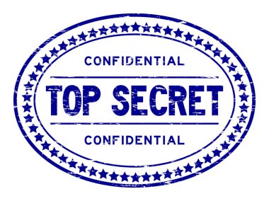 Grunge mavi çok gizli gizli oval lastik damga mühür