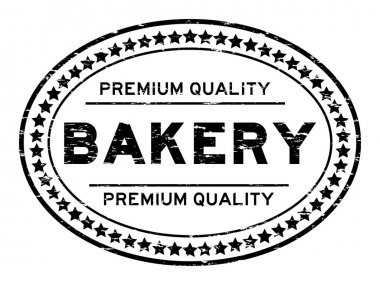 Grunge siyah prim kalite baker oval lastik mühür damgası beyaz arka plan üzerinde