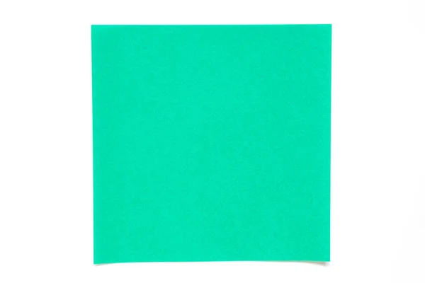 Foglio di carta di colore blu chiaro su sfondo bianco utilizzato per la decorazione o elemento di design — Foto Stock