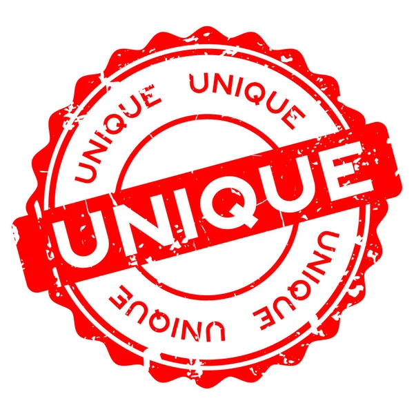 Grunge 独特圆润的白色背景上的橡胶密封邮票 — 图库矢量图片