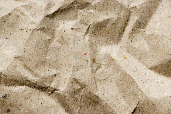 Papier kraft brun ridé fond texturé utilisé comme élément de conception ou décoration — Photo