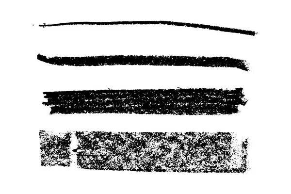 Grunge μαύρη γραμμή σε λευκό φόντο (διάνυσμα) — Διανυσματικό Αρχείο