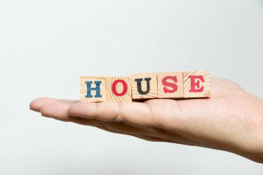 Bir dakika dostum beton zemin üzerine ifade house ile ahşap blok