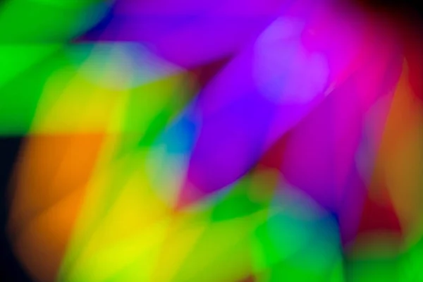 Abstract multi color of glow fluorescent on black background — Stock Photo, Image