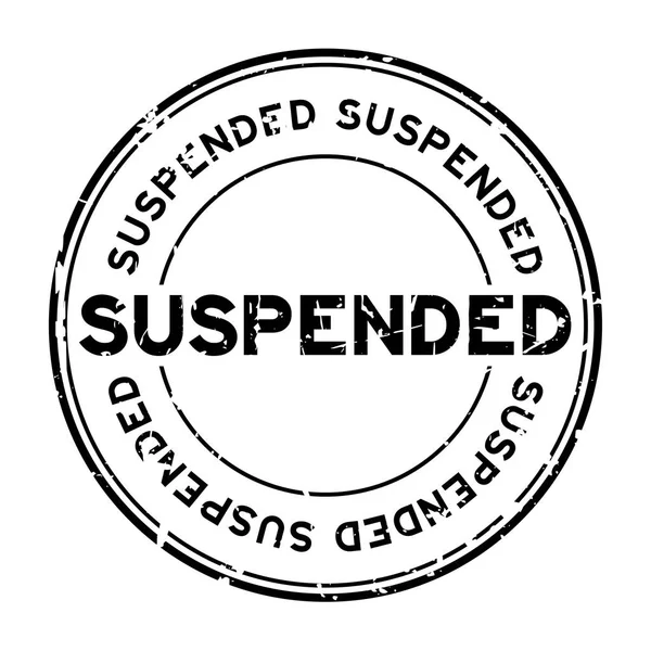 Grunge siyah beyaz arka plan üzerinde yuvarlak lastik mühür damgası askıya