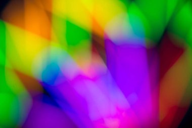 Parlaklık floresan siyah arka plan rengini soyut multi