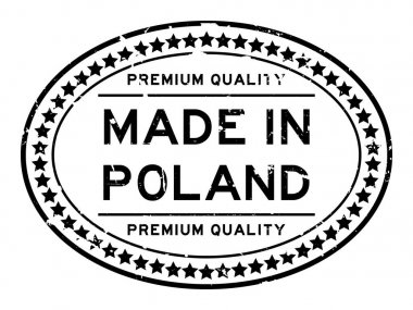 Grunge üstün kaliteli Polonya oval pencere mühür iş boyutu beyaz zemin üzerine yapılan