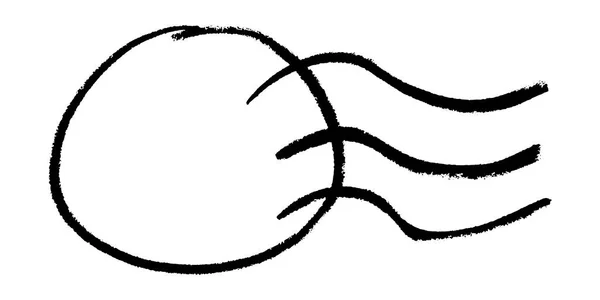 Черный цвет рисунка в форме штемпеля на белом фоне (вектор ) — стоковый вектор
