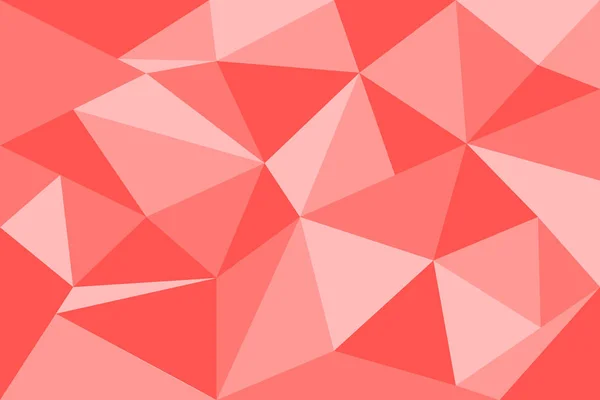 Abstrakte rote geometrische Polygonhintergrund komponieren durch Dreiecksform — Stockvektor