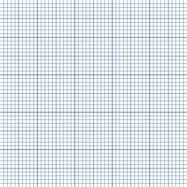 Pusty wykres arkusza z niebieska linia na białym tle — Wektor stockowy