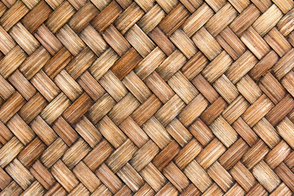 Stängt upp av brunfärg wicker texturerat bakgrund — Stockfoto