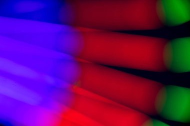 Soyut çok renkli floresan siyah arka plan üzerine