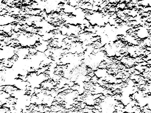 Grunge fondo texturizado en blanco y negro (monocromo). Uso para superposición, efecto o diseño de superficie — Vector de stock
