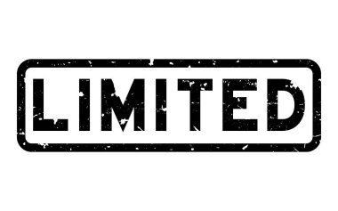 Beyaz arka planda Grunge siyah sınırlı kelime kare kauçuk mühür