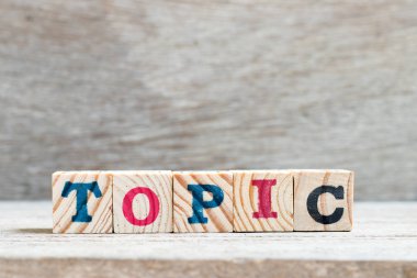 Tahta arkaplan üzerinde kelime engeli