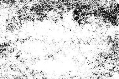 Grunge siyah beyaz doku arka planı (vektör). Dekorasyon, yaşlanma veya eski katman için kullan