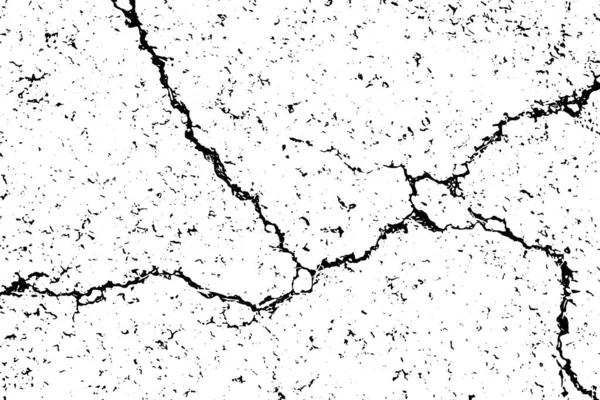 Czarno-biały ilustracja crack tekstura tło — Wektor stockowy