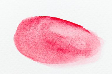 Kırmızı renk suluboya handdrawing fırça veya Beyaz Kağıt arka plan afiş olarak 