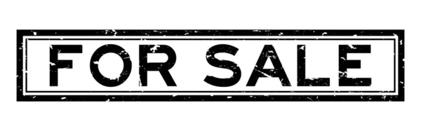 Grunge preto para venda palavra selo de borracha no fundo branco — Vetor de Stock