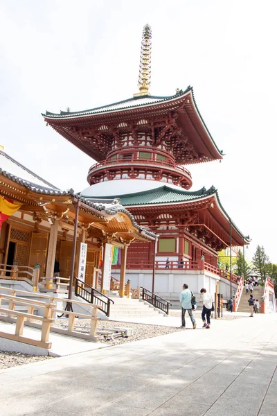 Narita, japan - 3. Mai 2019 große Friedenspagode, die im Naritasan Shinshoji Tempel errichtet wird. dieser tempel ist der berühmte ort in japan. — Stockfoto