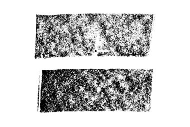 Beyaz arkaplanda grunge siyah tebeşir desen çizgili fırça kümesi