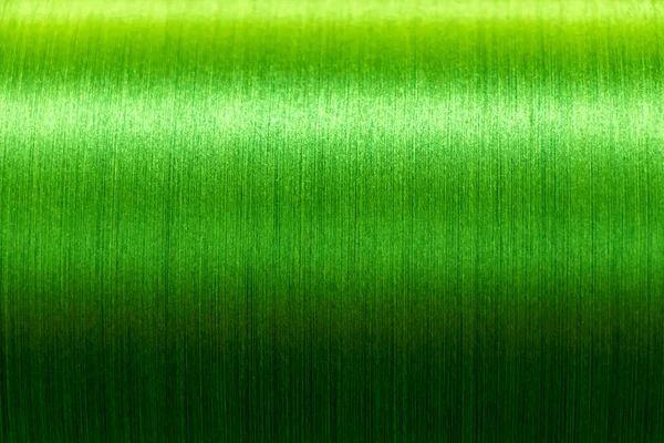 Closed up of green color of thread textured background — 图库照片