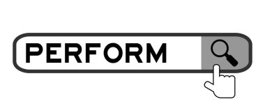 Sözcüklü arama kutusu beyaz arkaplanda büyüteç üzerine simge uygula ve el ile