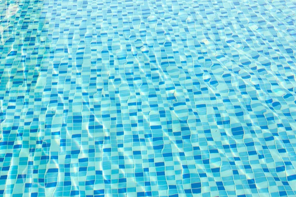 Ripple Water Schwimmbad Mit Blauem Fliesenboden Hintergrund — Stockfoto