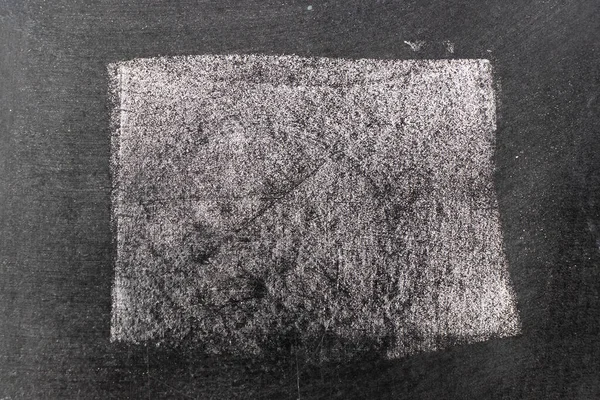 Grunge Λευκό Πινέλο Τέχνης Κιμωλία Τετράγωνο Σχήμα Γραμμής Μαύρο Φόντο — Φωτογραφία Αρχείου