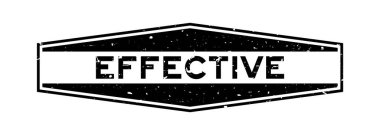 Grunge siyah etkili kelime altıgen lastik mühür beyaz arka planda