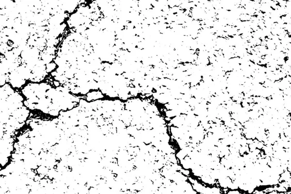 Grunge Black White Crack Texture Background Vector Dalam Bahasa Inggris - Stok Vektor