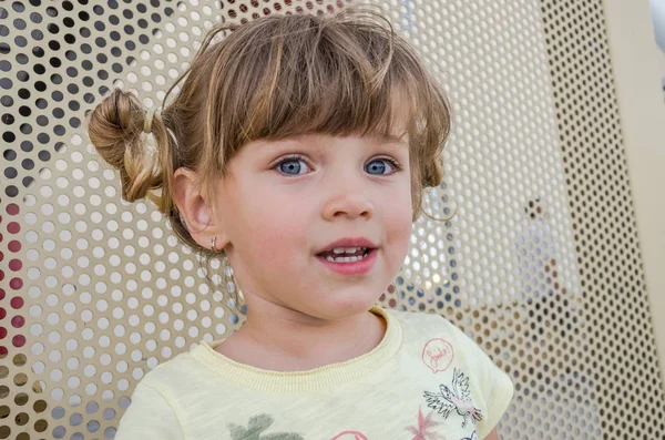 Portrait of a little adorable baby girl — Stock Photo, Image