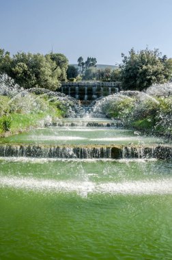 Cascades bahçe şelale çeşmeler Roma, İtalya