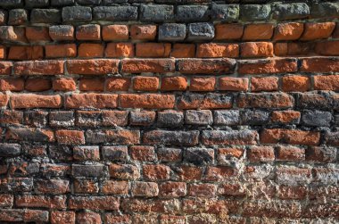 Eski tuğla duvarın dokusu