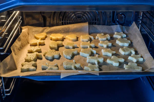 Cookies Med Siffror Elektrisk Ugn — Stockfoto