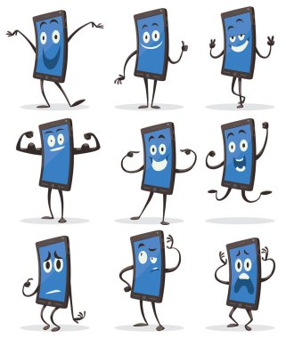 Siyah akıllı telefonlar kümesi