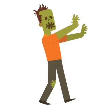 Açık ağzı ile komik zombi