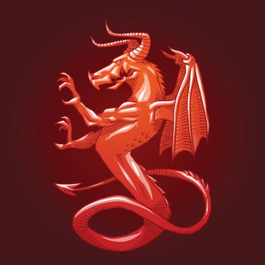 Hanedan zorlu ejderha çevirmek sol, renkli görüntü