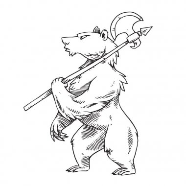 Hanedan ayı Kargılı, tek renkli stil