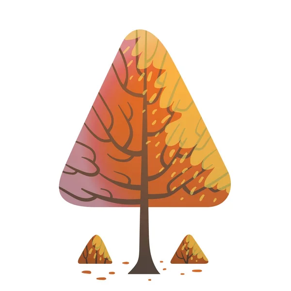 三角橙树 — 图库矢量图片