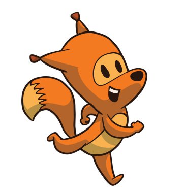 Çalışan hayvanlar, sevimli turuncu tilki