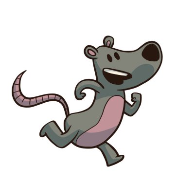 Çalışan hayvanlar, sevimli gri sıçan