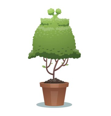 Yeşil bonsai ağacı, çanta