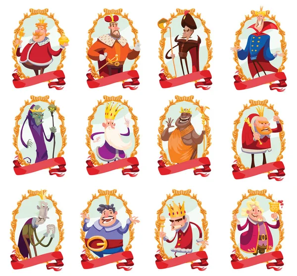 Komik Kral ile on iki altın amblem seti