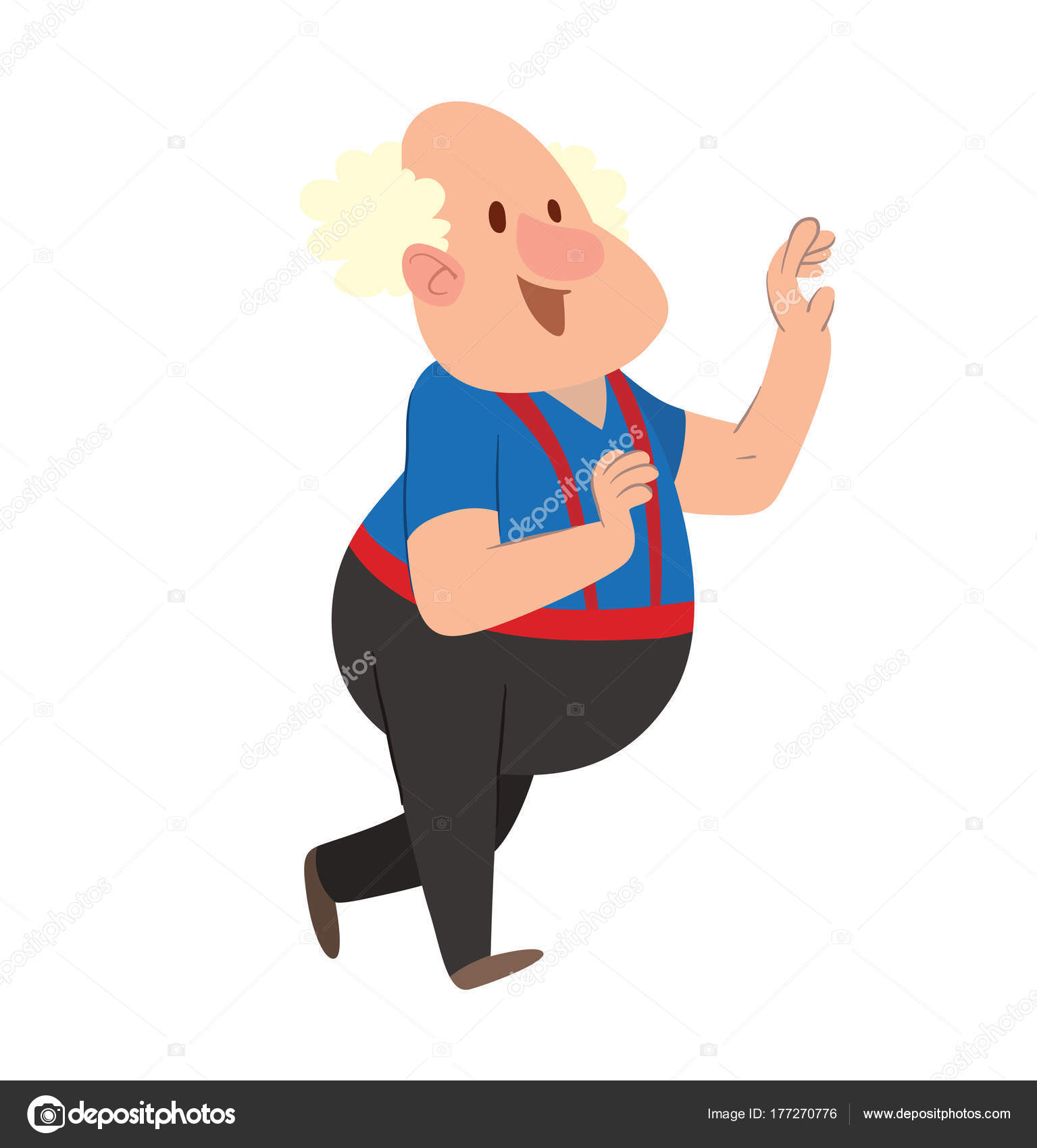 Funny balding fat old man Stock Vector Image by © #177270776 Funny balding fat old man Stock Vector Image by © #177270776