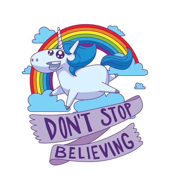 Amblem, mavi bir yele olan şirin mutlu at