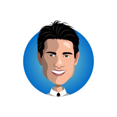Tom Cruise simgesi portresi