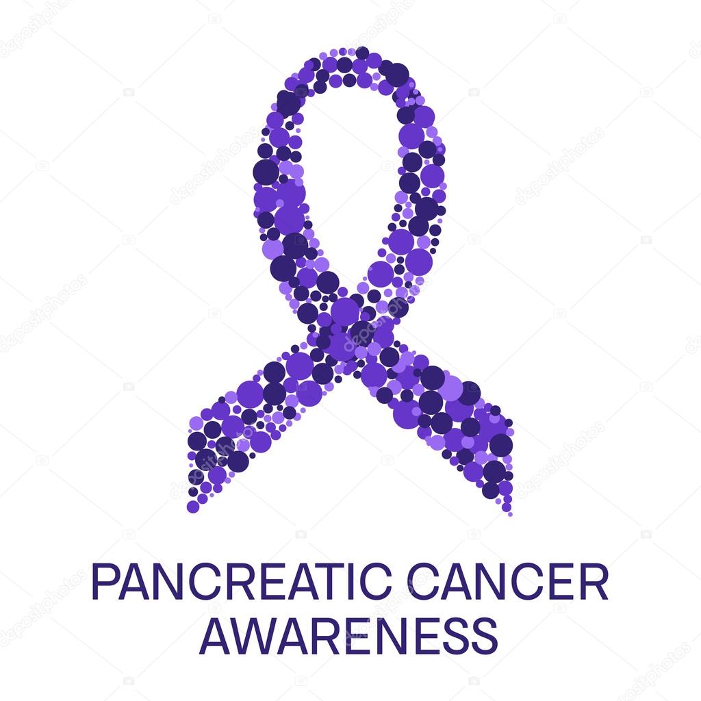 Pancreatic cancer ribbon poster